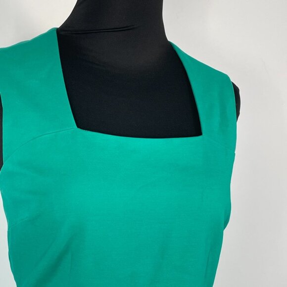 HOST PICK- Banana Republic Green Cotton Midi Dress Size 6 - Picture 12 of 13